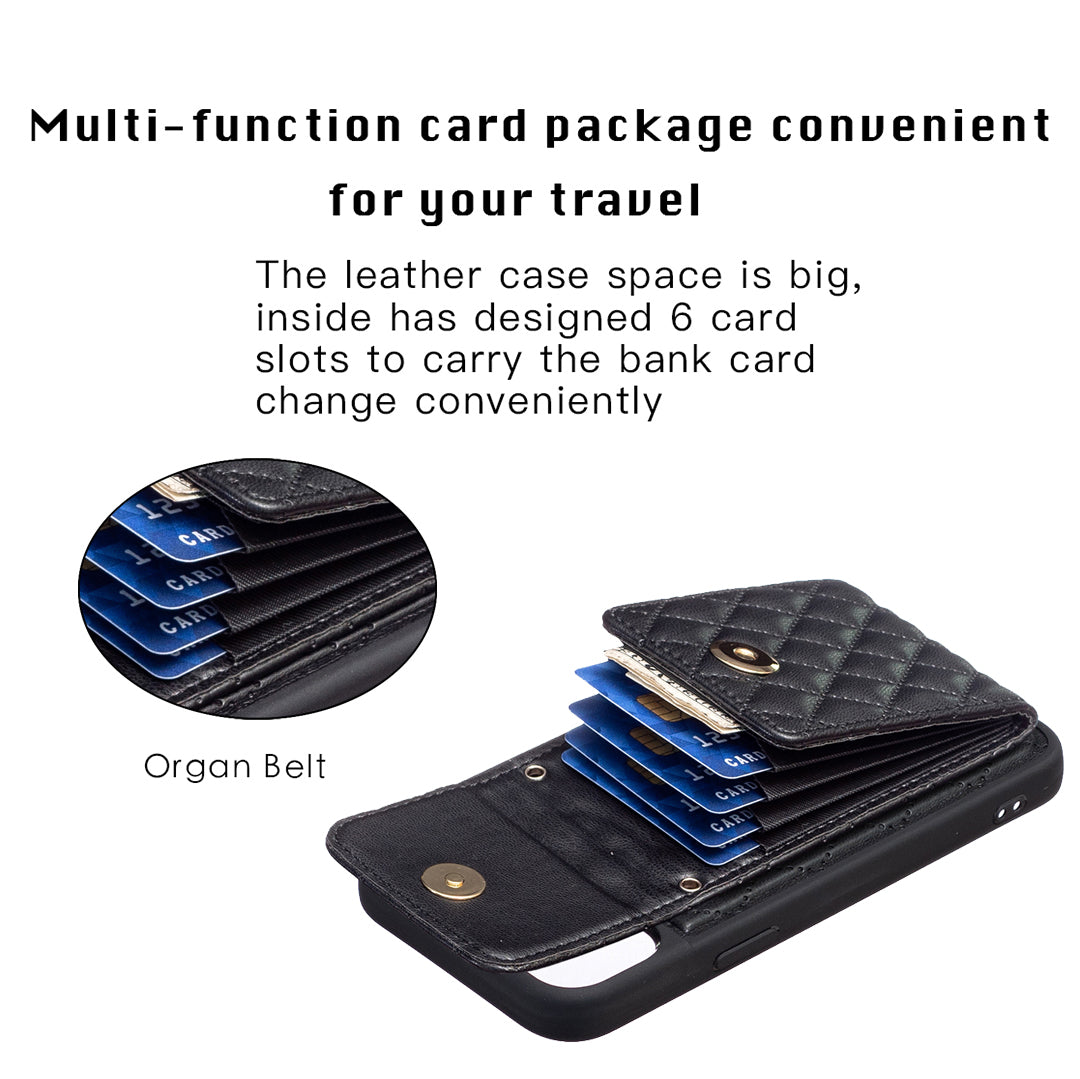 BF22-Style Vertical Card Holder Phone Case for iPhone 14/13 Dustproof PU Leather TPU Phone Cover with Strap BF22-Style Vertical Card Holder Phone Case for iPhone 14/13 Dustproof PU Leather TPU Phone Cover with Strap